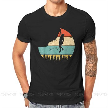 Top On Sale Product Recommendations! Rock Climbing Outdoor Sports Climb Mountain Tshirt New Arrival Graphic Men Vintage Grunge Summer Men's Cotton Harajuku T Shirt