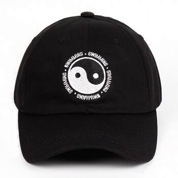 Mac Miller Dad Hat 100% Cotton Swimming Yin and Yang Gossip Embroidered Hat Snapback Baseball Cap For Men and Women 54-63cm